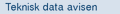 Teknisk data avisen